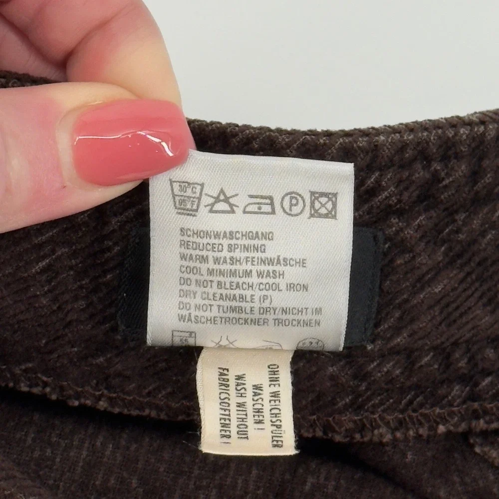 Escada Brown Stretch Corduroy Flare Pants EU 38 US‎ 8 Neiman Marcus